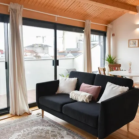 Charmosa Penthouse 2 Quartos - Batalha - - N Lägenhet Oporto